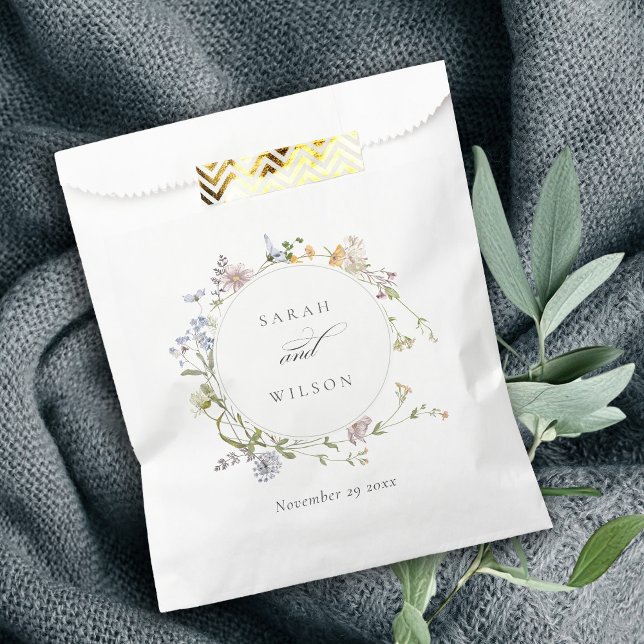 Sacolinha Casamento Floral da Terra Floral do Prado Amarelo- (Criador carregado)