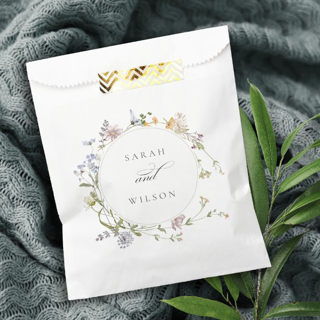 Sacolinha Casamento Floral da Terra Floral do Prado Amarelo- (Criador carregado)