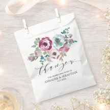 Casamento floral de cor d'água de Mint & Mauve