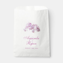 Sacolinha Casamento Floral de Flor Flor de Flor com Orquídea