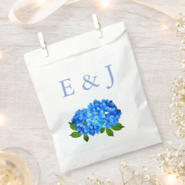 Sacolinha Casamento Floral de Hortênsia Azul