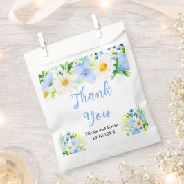 Sacolinha Casamento Floral de Não-Me-Esqueças e Margaridas