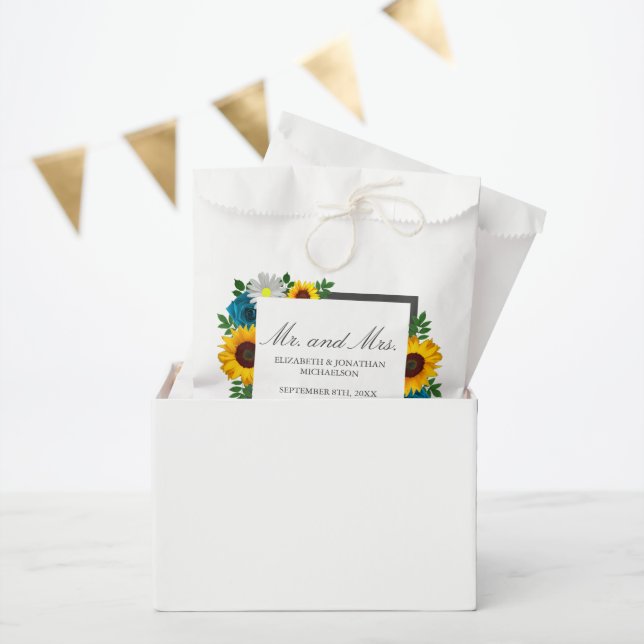 Sacolinha Casamento Floral de Rosa Daisy Daisy (Festa)