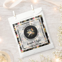 Sacolinha Casamento Floral Tropical Obrigado