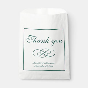 Sacolinha Casamento Formal Minimalista do Emerald Green