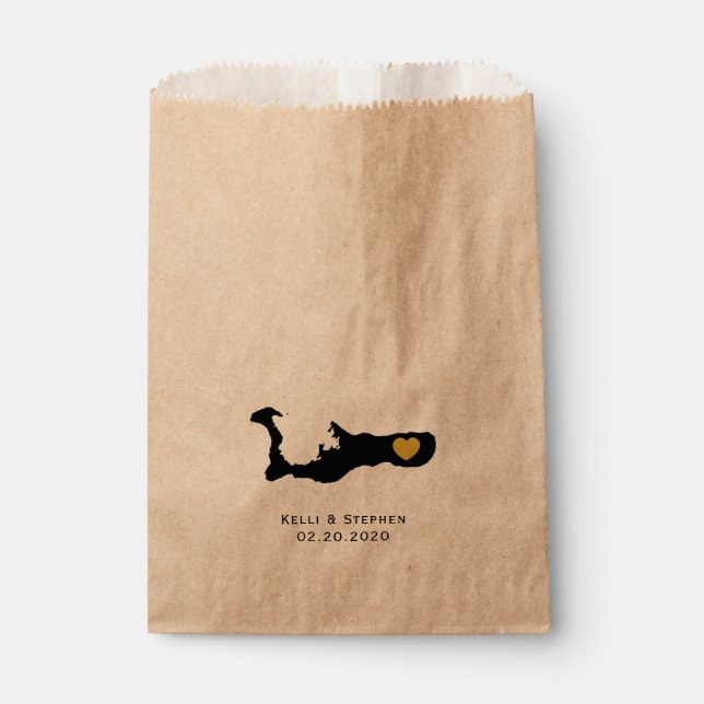 Sacolinha Casamento Grande Cayman Favorece Sacks de Tratamen (Frente)