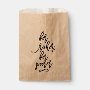 Sacolinha Casamento indicado por letras da mão chique para