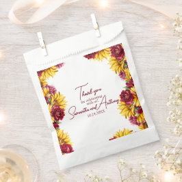 Sacolinha Casamento Magenta e Amarelo Ouro