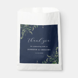 Sacolinha Casamento marinho Azul Verde Botânico