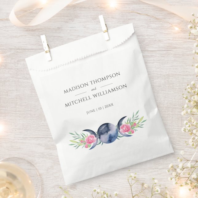 Sacolinha Casamento Metafísico Floral de Rosas Rosa de Fase  (Cortado)