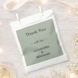 Sacolinha Casamento Minimalista Moderno | Atemporal em Verde