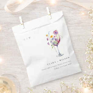 Sacolinha Casamento Mínimo De Vidro Floral De Vidro De Aquar