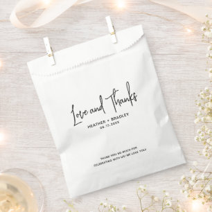 Sacolinha Casamento Mínimo Moderno Negro Negro Elegante Heat