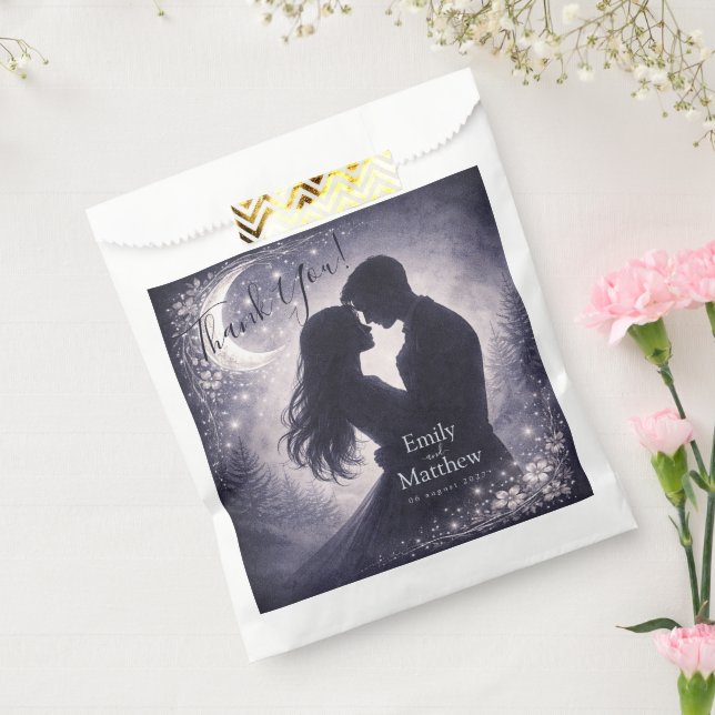 Sacolinha Casamento no Bosque Iluminado pela Lua Madeira Cel (Selado)