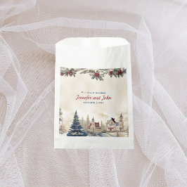 Sacolinha Casamento no inverno Romântico Favor Bag