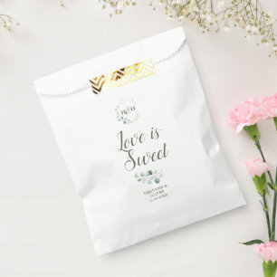 Sacolinha Casamento no Jardim de Eucalipto Doce Amor