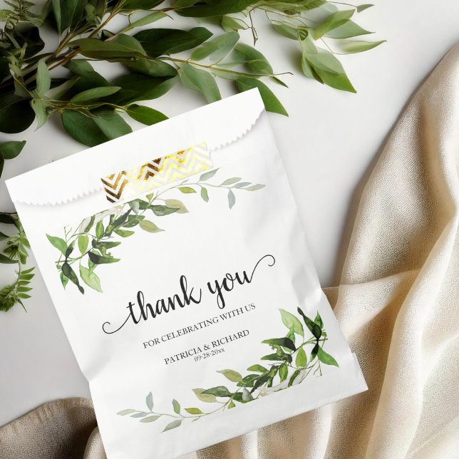 Sacolinha Casamento Obrigado Vegetação (Criador carregado)
