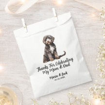 Casamento Pet De Cor Do Cheio De Cão De Água Em Po