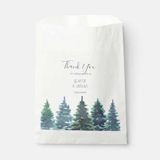 Sacolinha Casamento por Aquarela de inverno (Frente)