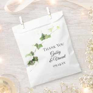 Sacolinha Casamento por Aquarela Verde - Ivy Vine