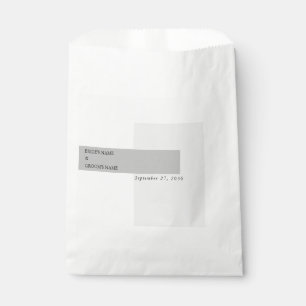 Sacolinha Casamento preto e branco moderno