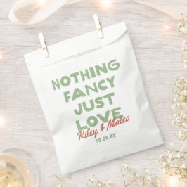 Sacolinha Casamento Retro Moderno Nada de Luxo, Apenas Amor