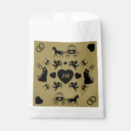 Sacolinha Casamento Romântico De Cavalo E Carrinho