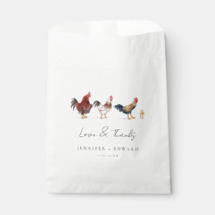 Sacolinha Casamento Rustic Chicken Rooster