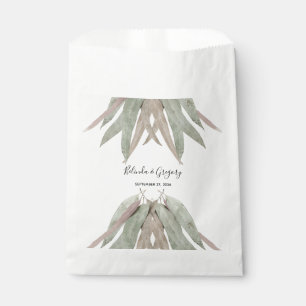 Sacolinha Casamento Rustic Eucalyptus Leaf
