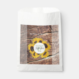 Sacolinha Casamento Rustic Sunflower