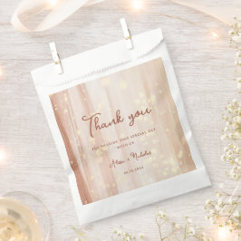 Sacolinha Casamento Rustic Terracotta Dourado Watercolor & S