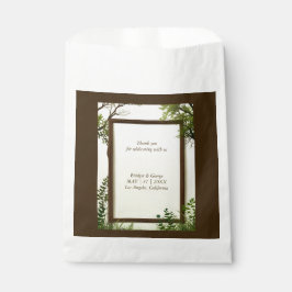 Sacolinha casamento Rústico de Árvore Verde