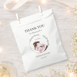 Sacolinha Casamento Simples De Bulldog Inglês Obrigado A Fav