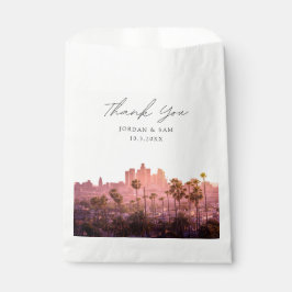 Sacolinha Casamento Skyline de Los Angeles Personalizado