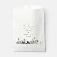 Casamento Skyline San Francisco Obrigado Bolsas Fa
