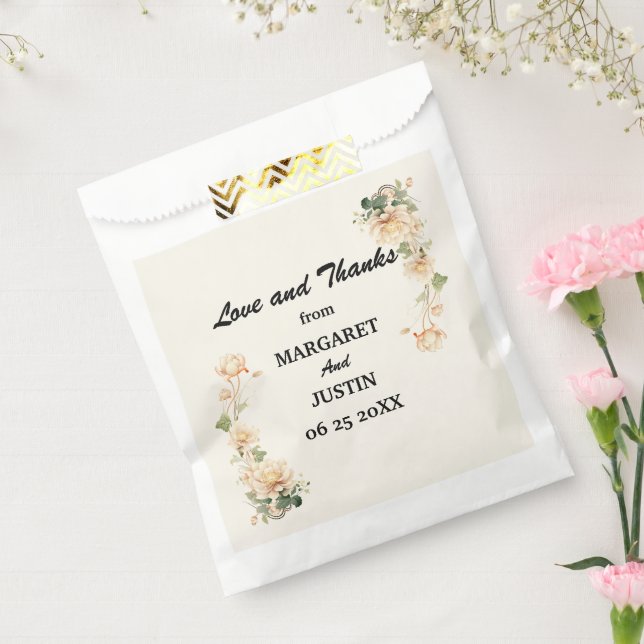 Sacolinha Casamento vintage Lotus Flower (Selado)