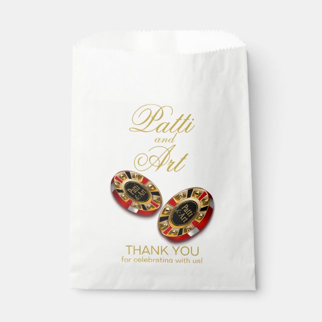 Sacolinha Casino Style Wedk PEÇA-ME QUE COLOQUE NOMES EM CHI (Frente)