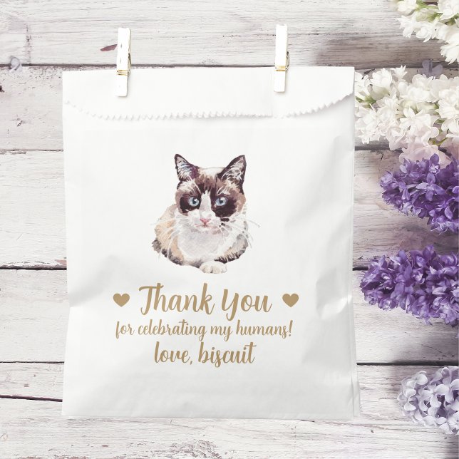 Sacolinha Cat Treat Wedding Favor Bag (Criador carregado)