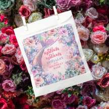 Cauda de sereia brilho de flor 2º aniversário
