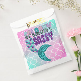 Sacolinha Cauda de sereia rosa roxo verde feminino e espalha