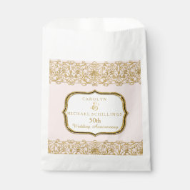 Sacolinha Celebração Rosa de Aniversário do Casamento do Our