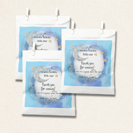 Sacolinha Celestial Moon Stars, Royal Blue And Gold Abstract