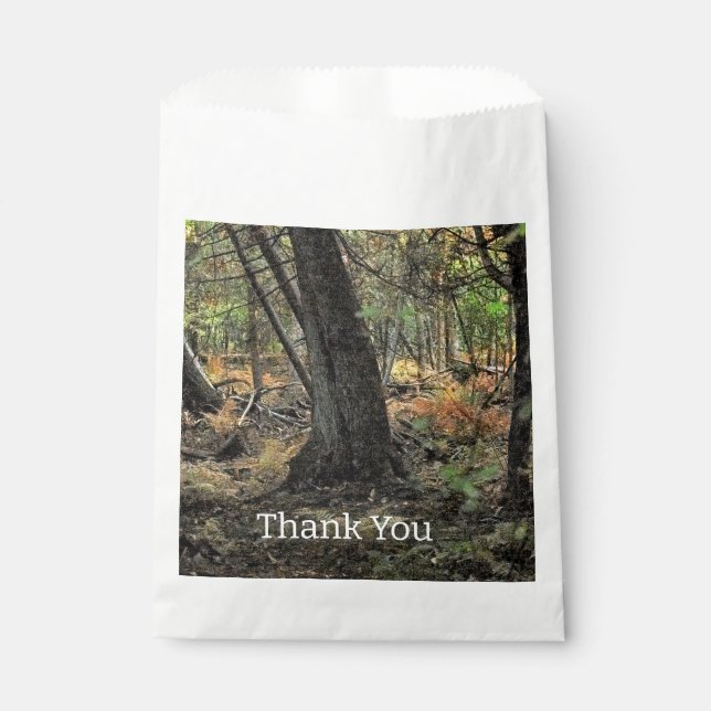 Sacolinha Cena da floresta do outono (Frente)