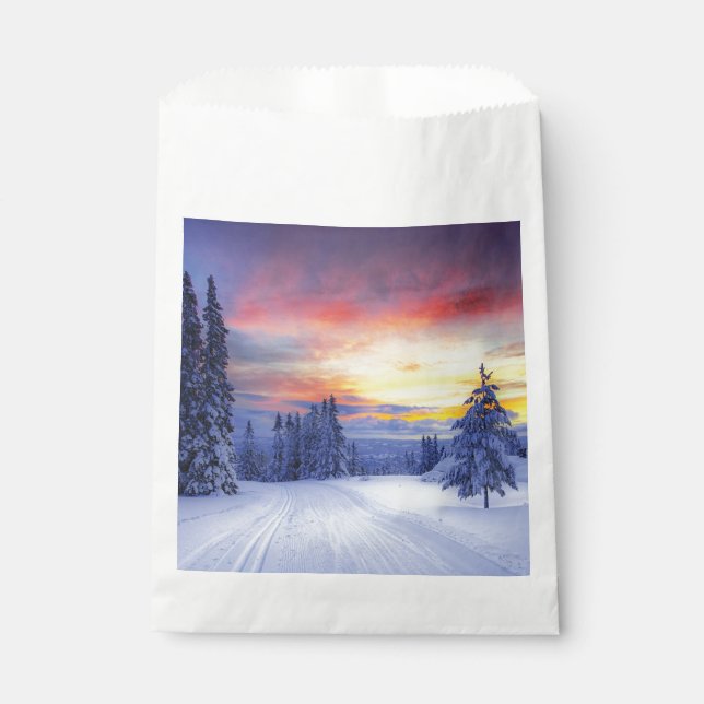Sacolinha Cenário de inverno (Frente)