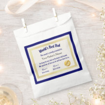 Certificado de Melhor Pai do Mundo Engraçado Moder