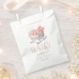 Sacolinha Cesta de bebê pastel de chá de fraldas