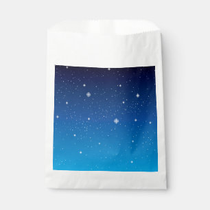 Sacolinha Céu nocturno estrelado azul profundo