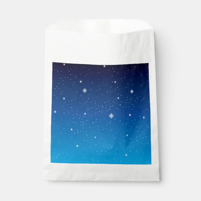 Sacolinha Céu Noturno Estrelado Azul Profundo (Frente)