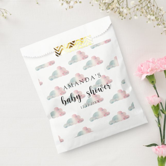 Sacolinha CÉus de aquarela - Chá de fraldas (Selado)