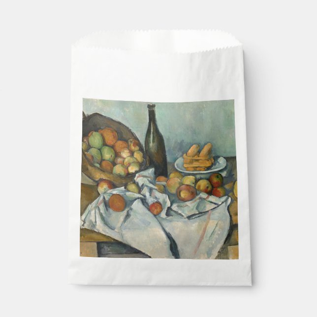 Sacolinha Cezanne Basket Apple Impressionismo Arte (Frente)